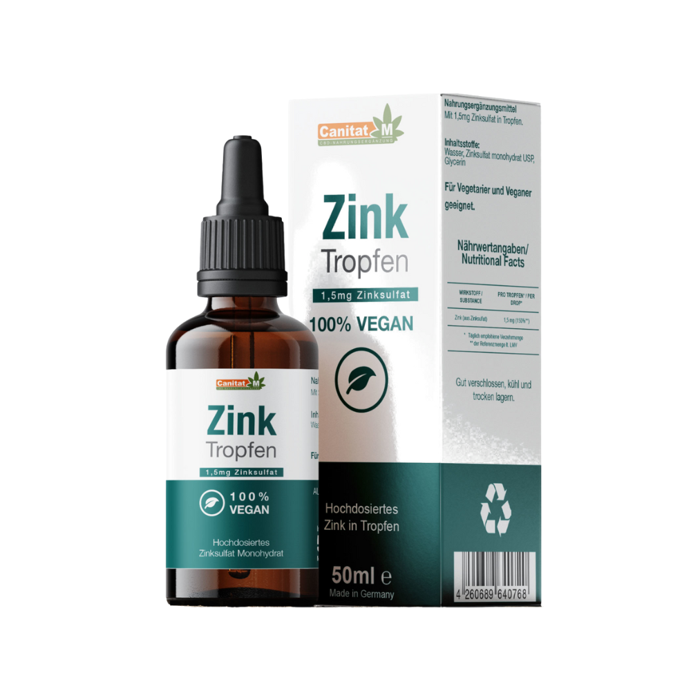 Zink Tropfen | 1,5 mg Zinksulfat | 50 ml | Canitat M®