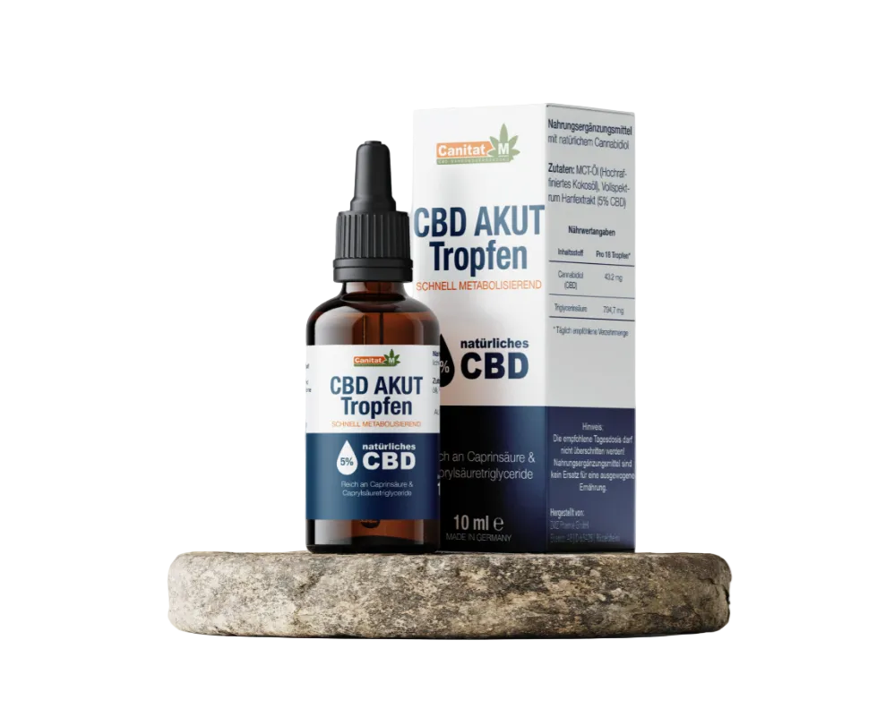 CBD Akut Tropfen 5% | 10ml | 500mg | 100% THC-frei | ZIEGLERNUTRITION