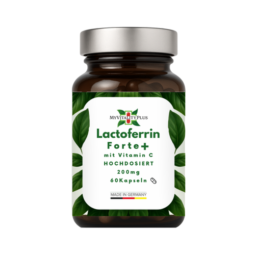MyVitalityPlus Lactoferrin 200mg + Vitamin C Kapseln für ein starkes Immunsystem