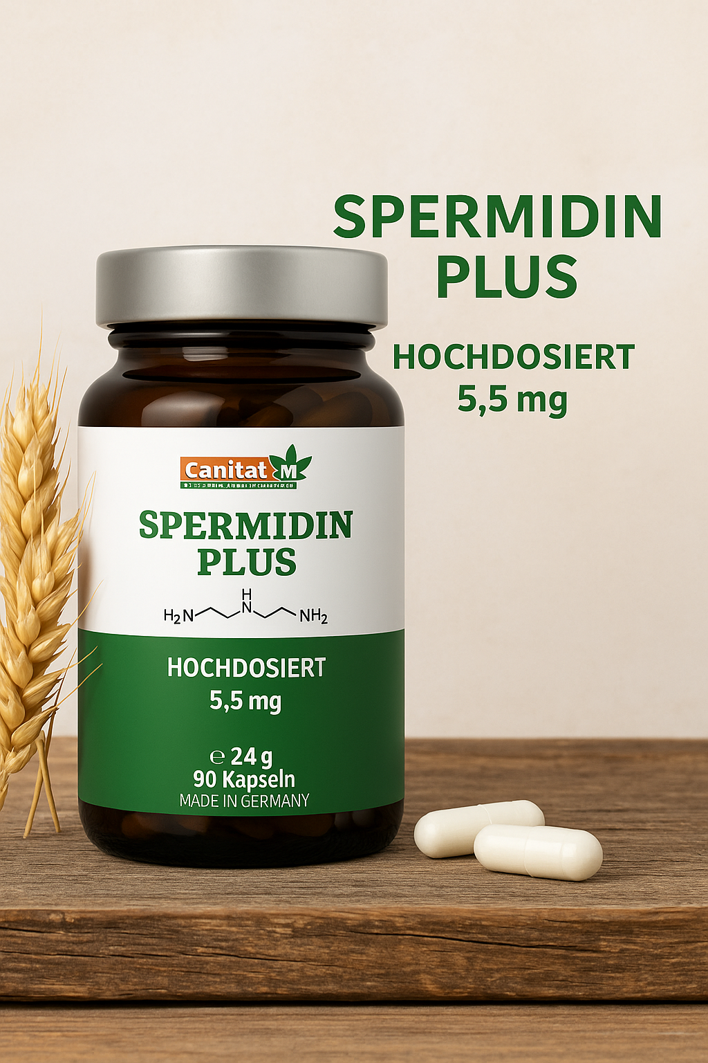 Spermidin Plus | Canitat M 5,5mg    |    90 Kapseln