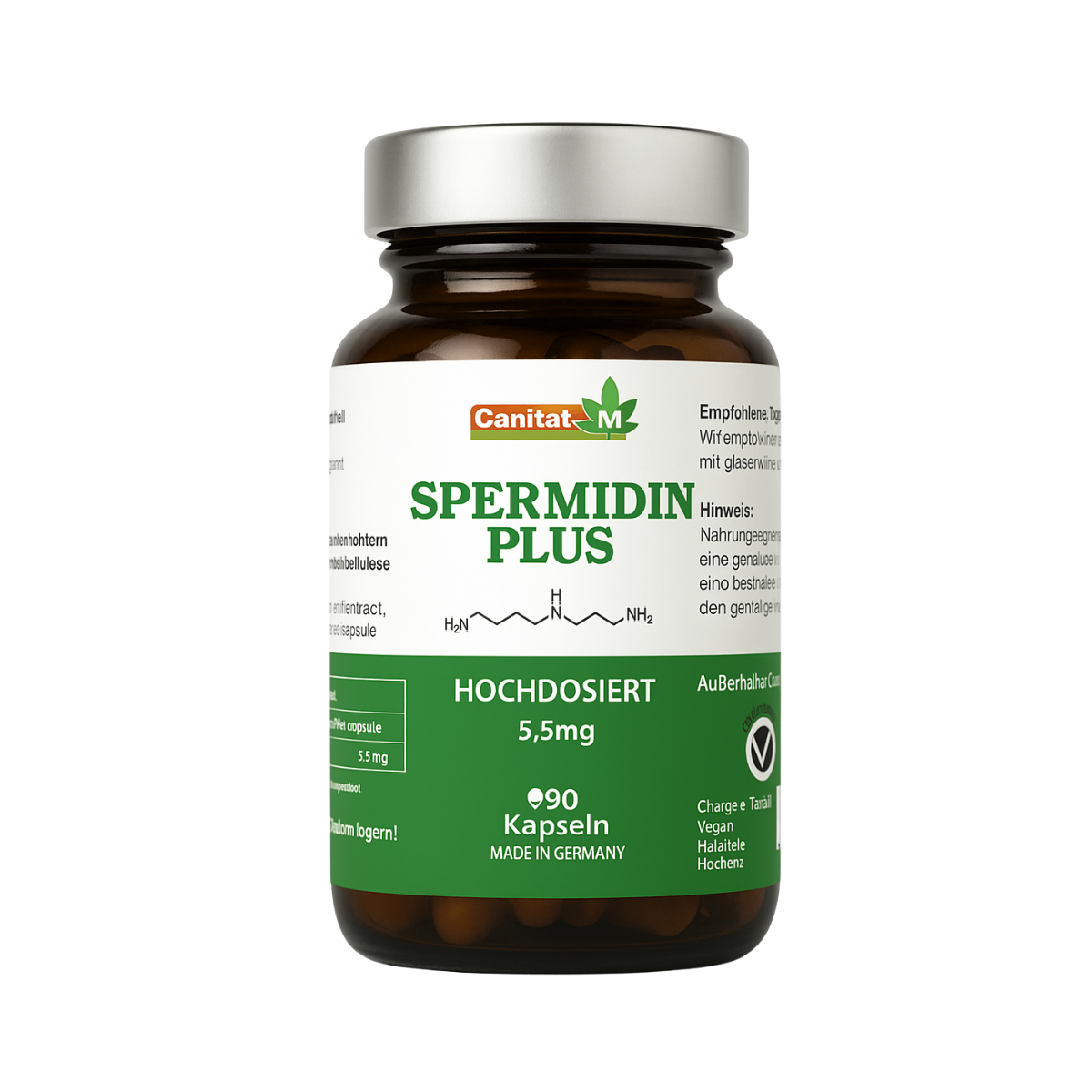 Spermidin Plus | Canitat M 5,5mg    |    90 Kapseln