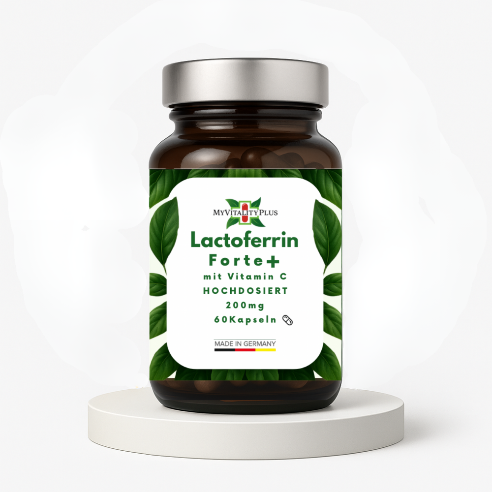 MyVitalityPlus Lactoferrin 200mg + Vitamin C Kapseln für ein starkes Immunsystem