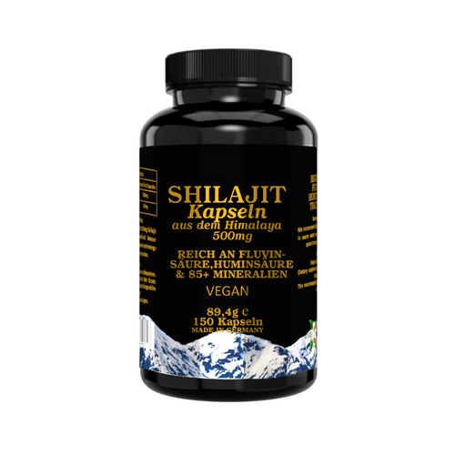 Shilajit Kapseln 500 mg – 150 Stück | MyVitalityPlus®