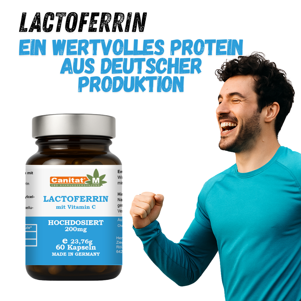Lactoferrin Forte 200 mg + 80 mg Vitamin C – 60 Kapseln