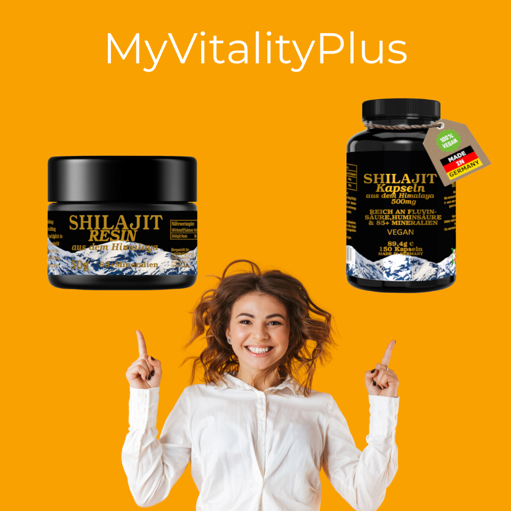Shilajit Kapseln 500 mg – 150 Stück | MyVitalityPlus®