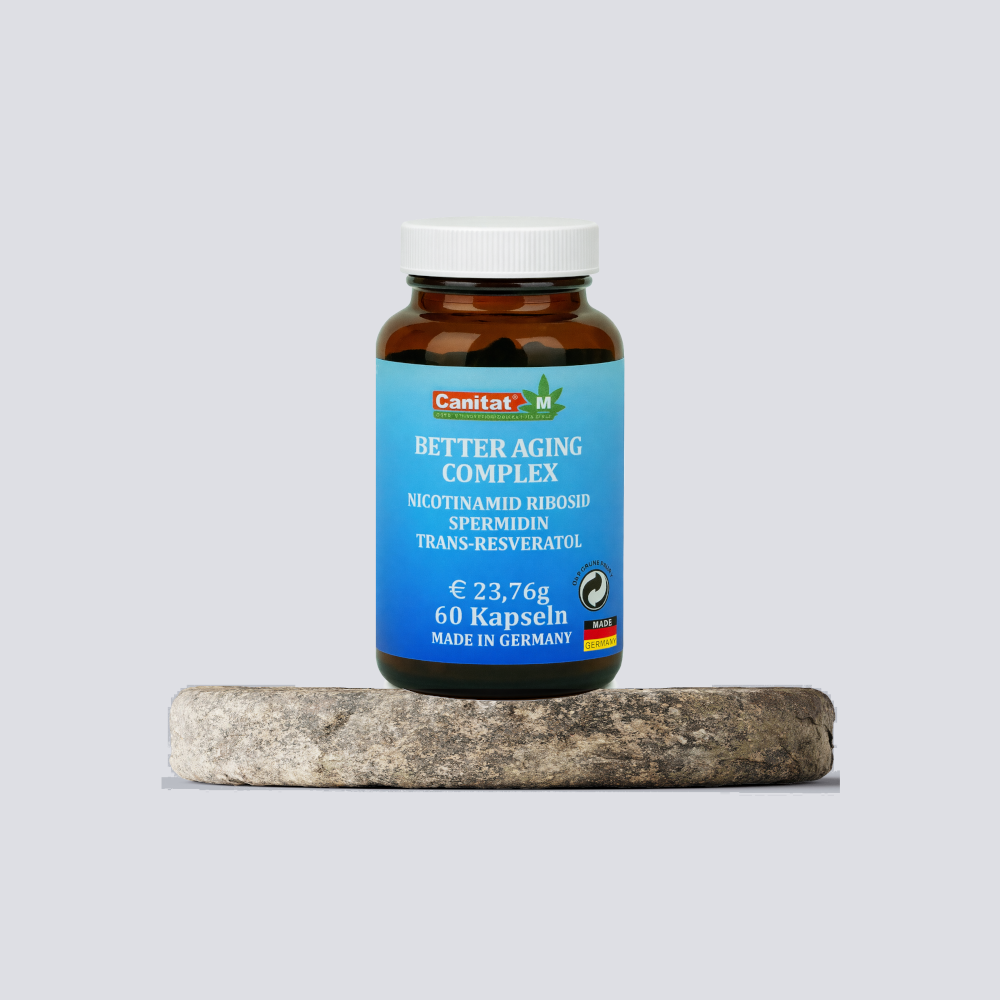 NAD+ | Nicotinamid Ribosid + Trans-Resveratol + Spermidin | Better Aging Complex | Canitat M