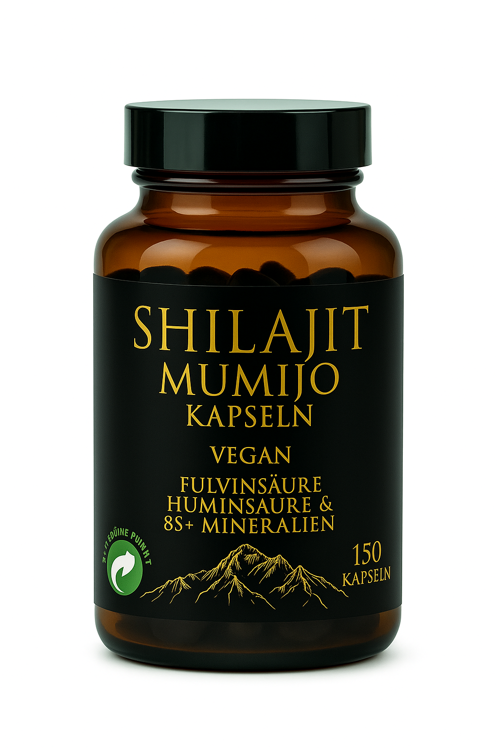 Canitat M Shilajit Mumijo Kapseln – 150 vegane Kapseln | 1000 mg Shilajit Extrakt pro Tagesportion