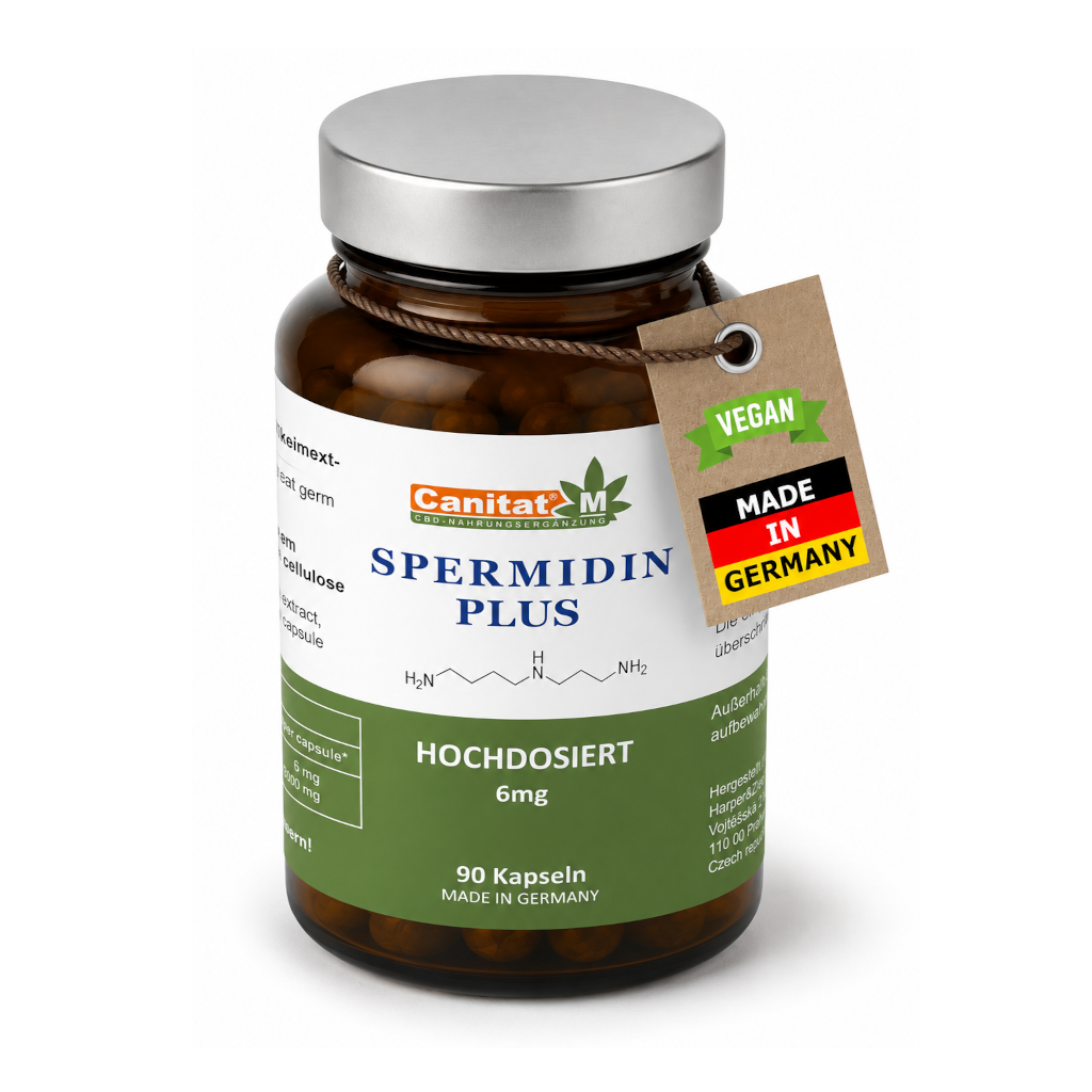 Spermidin Plus 6 mg – 120 vegane Kapseln | Zellschutz & Vitalität | Canitat M