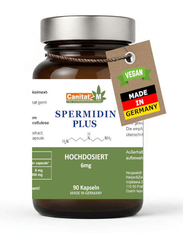 Spermidin Plus 6 mg – 120 vegane Kapseln | Zellschutz & Vitalität | Canitat M