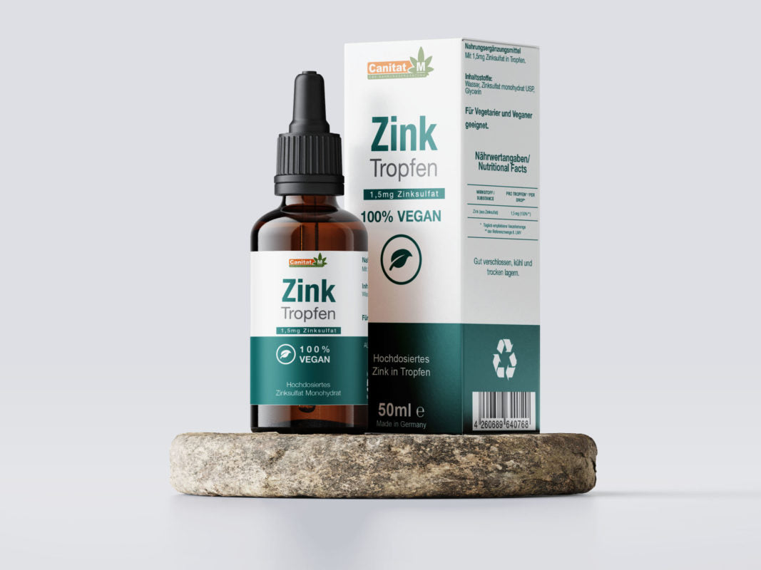 Zink Tropfen | 1,5 mg Zinksulfat | 50 ml | Canitat M®