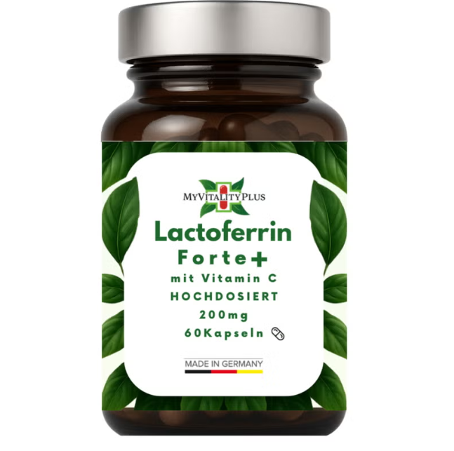 Lactoferrin 200mg + Vit. C - 60 Kapseln - MyVitalityPlus 60 St