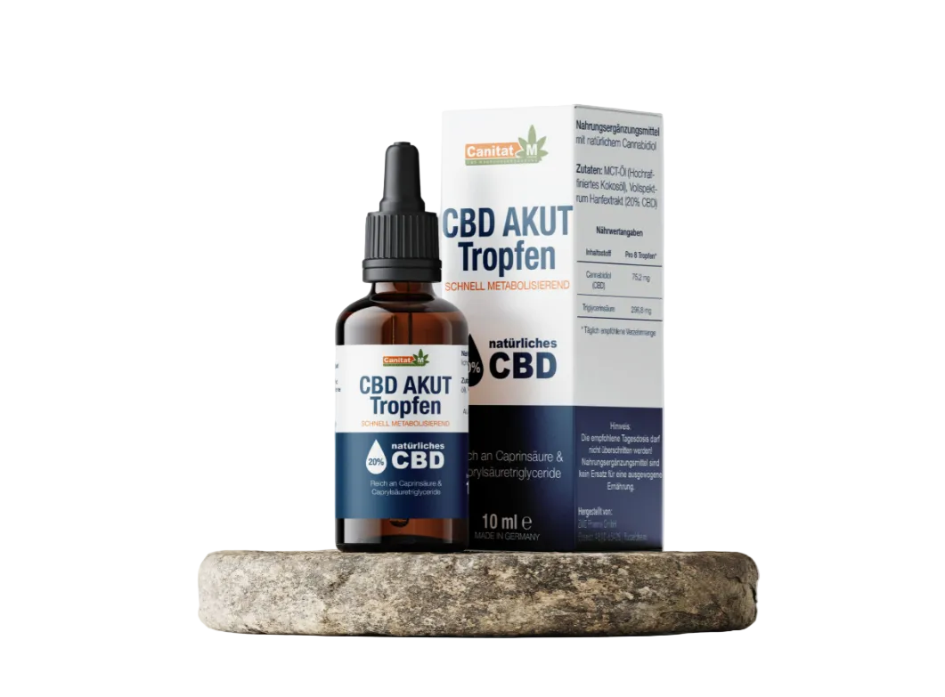 CBD Akut Tropfen 20% | 10ml | 2000mg | 100% THC-frei | ZIEGLERNUTRITION
