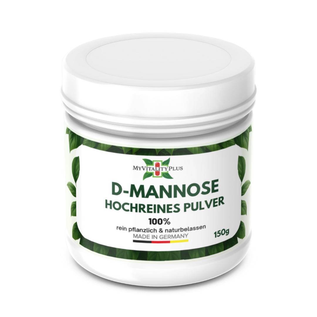 MyVitalityPlus | D-Mannose Pulver | 150g hochreines D-Mannosepulver
