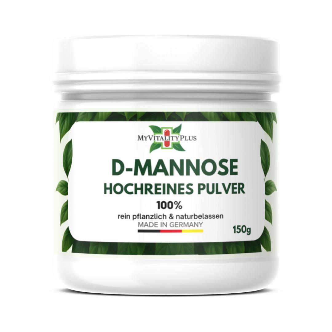 MyVitalityPlus | D-Mannose Pulver | 150g hochreines D-Mannosepulver