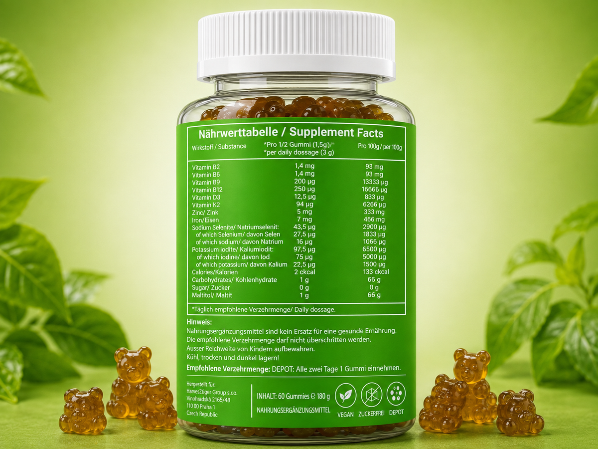 Daily Vegan Gummies von Canitat M – 60 Gummies – DEPOT