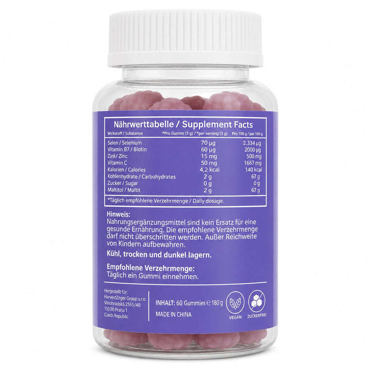 Haut Haare Nägel Gummies von Canitat M – 60 Gummies