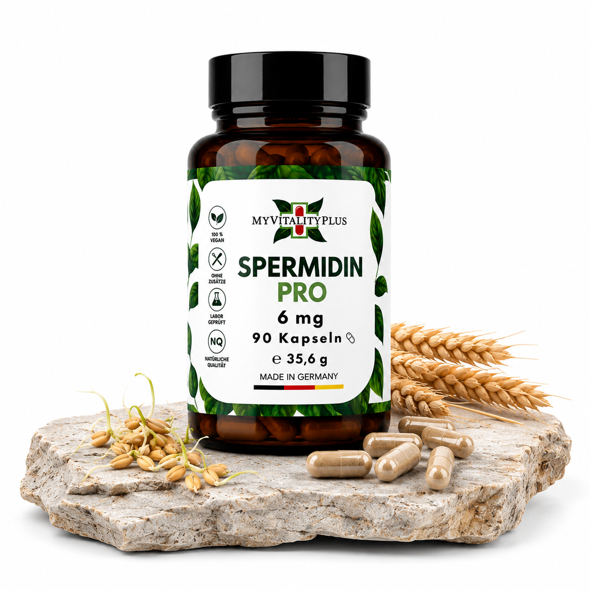 Spermidin Pro 6 mg – 90 vegane Kapseln  | MyVitalityPlus