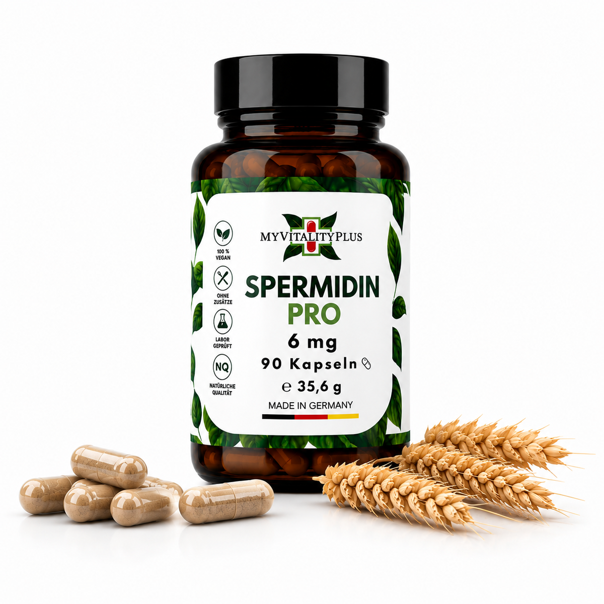 Spermidin Pro 6 mg – 90 vegane Kapseln  | MyVitalityPlus