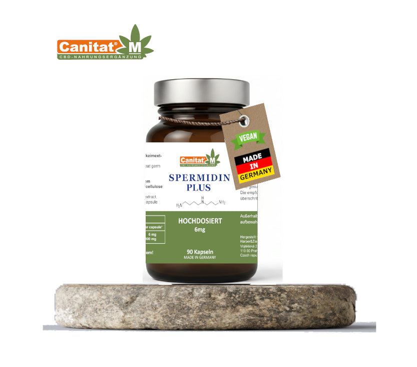 Spermidin Plus 6 mg – 120 vegane Kapseln | Zellschutz & Vitalität | Canitat M